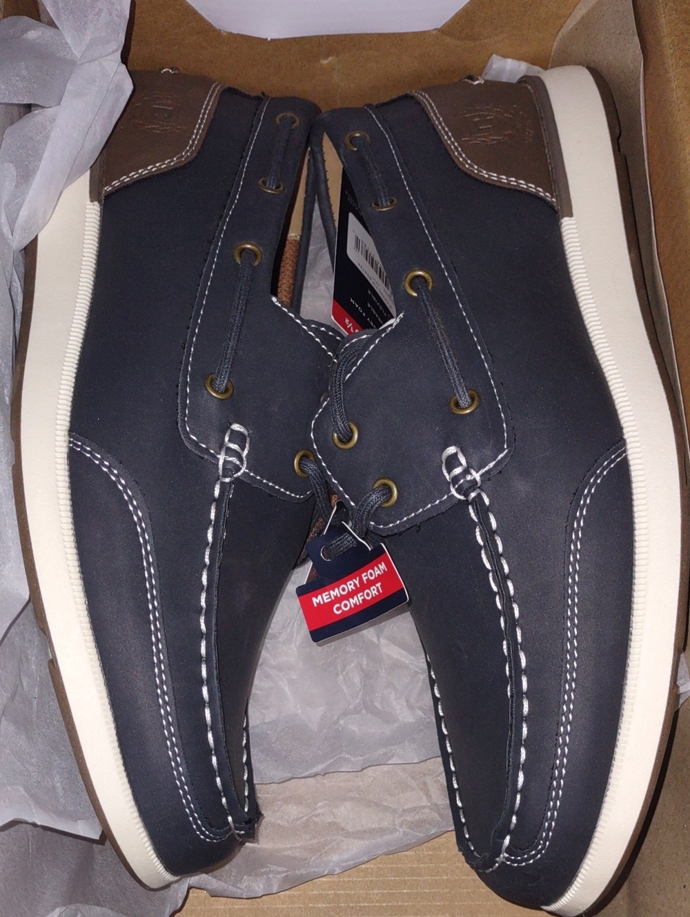 Chaps Tim Boater Men's Navy Slip On Shoes Size 9.5 NIB